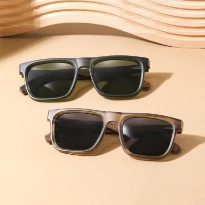 Factory OEM ODM Eco-friendly Sunglasses High Quality Square Eyewear UV400 Protection Polarized Lens Outdoor Sunglasses