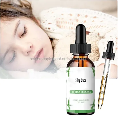 Supplement Melatonin 5 HTP Liquid Drops Brain Sleeping Sleep Relaxation Liquid 5-htp Drops