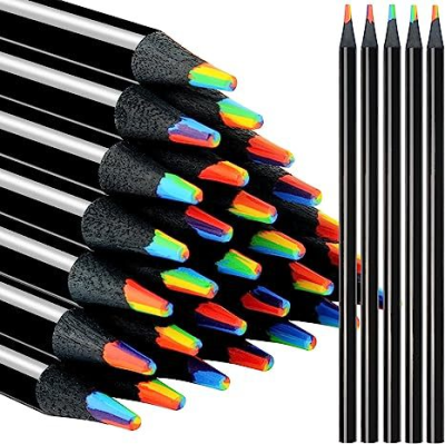 Promotional Colored Pencils Mix Colors Magic rainbow Pencil Multicolored Core Pencils for Adult Kids Coloring