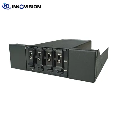 4 Slots M.2 NVMe SSD Enclosure, Internal Optical Drive Bay Hard Disk Case