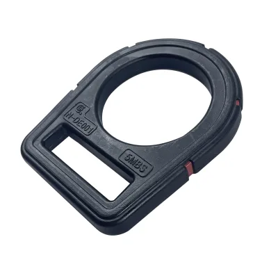 Non-Electrical Conductive Metal Safety D Ring High Tensile Stamped Steel Safety Harness Accessories Double Harness D Ring Clasp