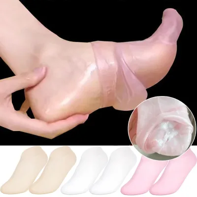 1pairs Silicone Moisturizing Foot Socks for Dry Cracked Feet Spa Pedicure Socks Massage Moisturizing Gel Sock