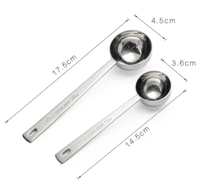 OEM 15ml 30ml Coffee Scoop Multifunctional Stainless Steel Measuring Spoon