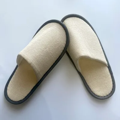 Linen Slippers Hotel Disposable slippers Custom Hotel SlippersLuxury High-quality Wholesale Hotel Slippers with Custom logo