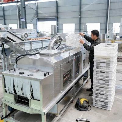 Large Capacity Hot Water Steam Washing Equipment All Round Oil Stain Remover for Bakery Baking Pan Tray Cleaning