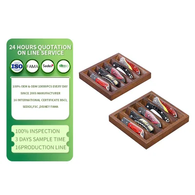 Knife Holder Wooden Display Case for Fixed Knife Series Display Block Wood Fixed Blade Knife Collection Display Stand Holder