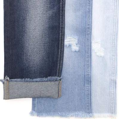 53% Cotton 32% Polyester 13% Viscose 2% Spandex 10.5 oz 70 Inches Twill Style Denim Fabric for Boys Manufactured in China