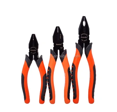 AK-8035 Hot Selling Midget Combination Cutting Plier 8inch Hand Tools Coating Black