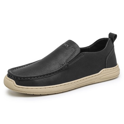 New Models 2024 High Quality Genuine Leather Synthetic Leather for Shoes Cow Brand Fashion Man Loafers Factory Jinjiang