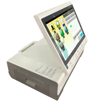 Manhua 2025 New Arrival HUIYI Portable CTG Machine Maternal Fetal Monitor Printer Class II Large Screen 1 Year Warranty Built-in