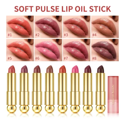 Lakerain Colored Solid Lip Oil Stick 3-in-1 Multi-effect Matte Lipstick Moisturizing Tinted Lip Balm