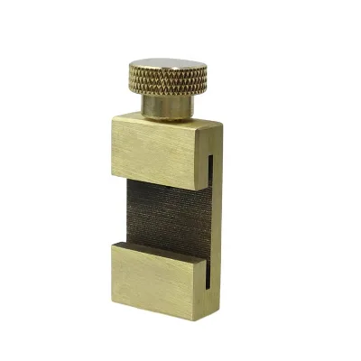 Steel Ruler Limit Block Brass Positioning Adjusting Block Woodworking Straightedge Scribing Locator Scribing Fixed Block