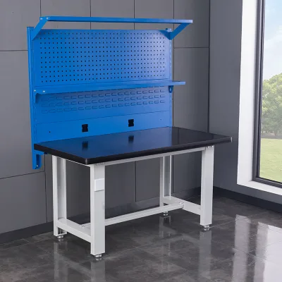 Eder Heavy Duty Steel Workbench with Blue Pegboard and Bearing 1500x750x800mm 1 Year Warranty for Workshop and Garage Use