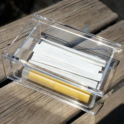 Premium Acrylic Playing Card Case - Single Deck Hard Protective Storage Box with Flip-Top Lid | Dustproof Water-Resistant Card
