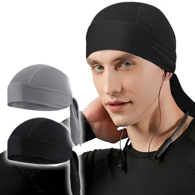 Cooling Helmet Liner, Sweat Wicking Dew Rag, Breathable Helmet Do Rags, Doo Rag for Men and Women