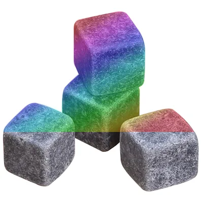 Factory Wholesale Natural Chilling Whisky Soapstone Whiskey Stones Reusable Ice Cubes Rocks