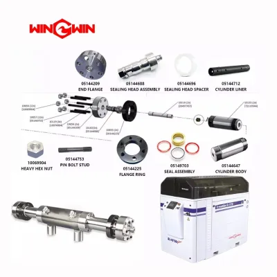 SL-IV Waterjet Spare Parts High Pressure Pump Components Seals Plungers Check Valves