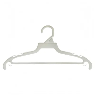 Sturdy One Piece Multifunctional Plastic Hanger with Pants Bar Anti Slip Hook for Suits Shirts Trousers Garment Wholesale Hanger