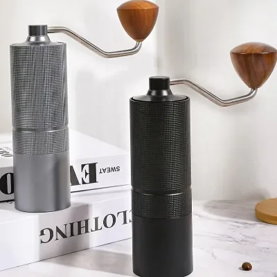 Al-Alloy Body Stainless Steel Grinding Core 5/6/7 Star Burr Coffee Grinder Adjustable Portable Manual Coffee Bean Grinder
