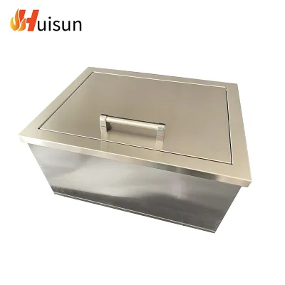 Hot Selling Product Drop in Chest Stainless Steel Ice Bin Commercial Grill Box Machine Storage Bin