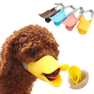 Wholesale Anti Bite Anti Bark Custom Adjustable Breathable Dog Mouth Duck Shape Pet Mouth Cover