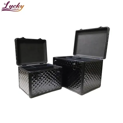 Grooming Kit Box for Horses Dogs Cats with Removable Trays Aluminum Grooming Box Large Capacity