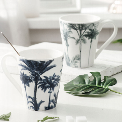 Modern Style Wholesale Bulk Nordic Cup Pad Printing Custom Mug Porcelain Mugs