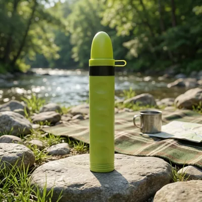 Outdoor Emergency Manual Water Filter Straw Mini Backpacking Hiking Hunting RV Water Filter for Personal Survival