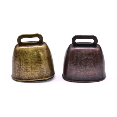 High Quality Loud Voice  35mm Mini Retro Cow Bells Horse Sheep Iron Anti-tTheft Decorative Metal Pet Bell