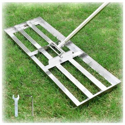 JH-Mech Harke Rasen Ebbe Effortless Assembly Storage Enhanced Welding Galvanized Steel Garden Rake for Leveling Lawn