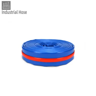Blue  NSF Standard Potable Water Hose Underground Water Transfer Hose TPU Lined Layflat Hose