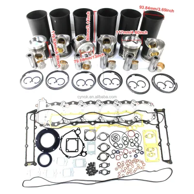 Engine Overhaul Rebuild Kit for Fuso Mitsubishi 6M60 6M60T Sinocmp Engine Gasket Set Excavator