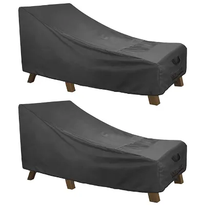 Outdoor Weather Resistant Lounge Chair Cover Garden Chaise Chair Protective Cover