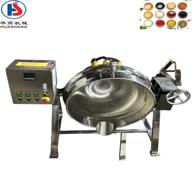 Huashang Custom Ex-factory Price Scraping the Bottom of Jacketed Kettle Gas Jacketed Pot for Jam Kettle