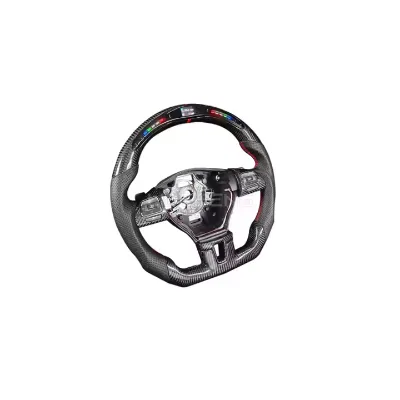 Customized Led Carbon Fiber Steering Wheel for Vw Volkswagen Mk6 Passat Cc Golf Jetta Touran Tiguan Volan B6 B7 2009-2015