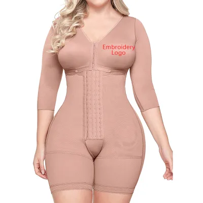 Wholesale Colombianas Girdles 3 in 1 Postsurgical Body Shaper With Removable Bra Powernet Colombianas Post Surgery Body Shaper