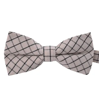 Ready to Ship Cotton Striped Fabric Bowties Groom Suit Event Decoration Accessories Bows Wedding Party Dress Souvenir Gift Items