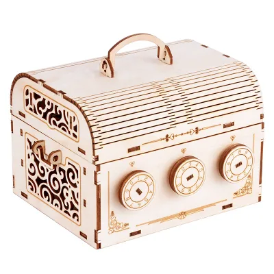 Creative Wooden Password Box 3D Puzzle Music Box Wooden Home Personalized Ornament