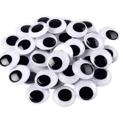 Wholesale DIY Plastic Googly Eye Adhesive Sticker Set Mixed Sizes Cartoon Animal Wiggle Eyes Handmade Doll Accessories for