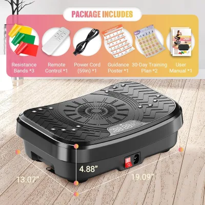 Electromagnetic Vertical Low Noise Eco-Friendly Vibration Platform Machine Non-slip for Home Use