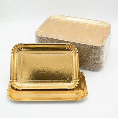 High-quality Gold Disposable Paper Plates