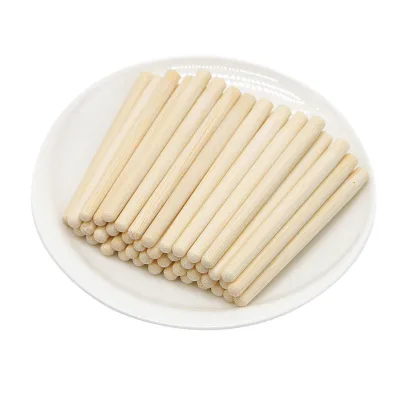 Eco-Friendly Wooden Birch Wood Round Sticks for Ice Cream Lolly Pop Candy Apple-Biodegradable & Disposable