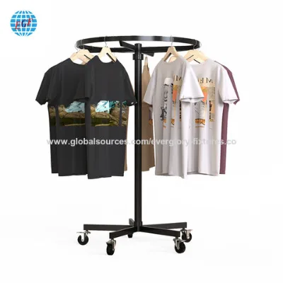 Boutiques Metal Clothing Display Rack T-shirt Dress Clothing Rack For Clothing Stores Design