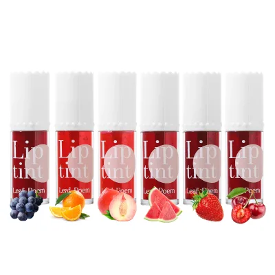 Top Quality Branded Mineral Lip Gloss Tint Non-Stick Liquid Formula Juicy Grapes Fruit Fragrance Lip Tint