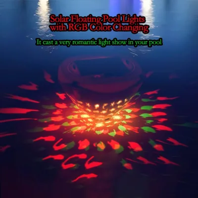 Fish Pattern Swimming Pool Lights, IP67 Outdoor Pool Lights with 6 Lighting Modes for Inground Pool,Hot Tub,Bath,Pond
