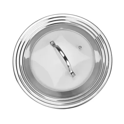 Stainless Steel Universal Lid Fits 7 to 12-Inch Pots Pans Skillets-Replacement Cookware Parts for Pots Pans Skillets