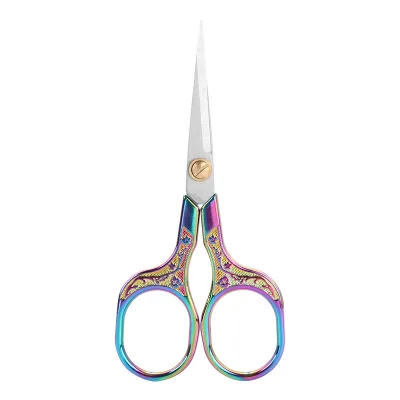 1Piece Retro Plum Blossom Stainless Steel Scissors for Embroidery Thread Cutting Office Handmade Paper Cutting Sewing Tools