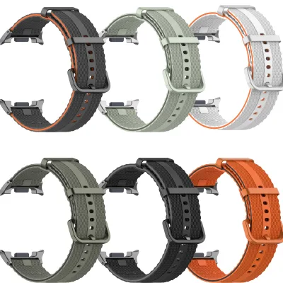 Line Stripe Breathable Silicone Band for Samsung Watch 8 40 44 46mm Sporty Grooved Vent Design Smartwatch Bands for Men