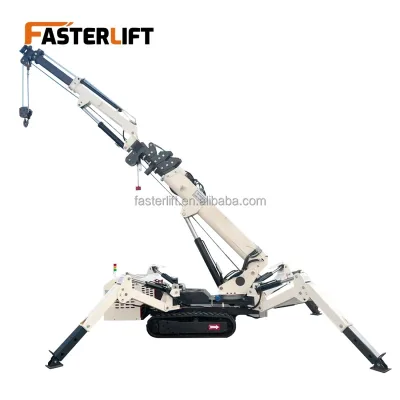 Torque Display Equipped Mini Spider Crane Rubber Track Crawler Spider Crane for Construction
