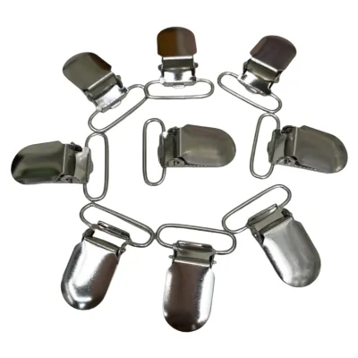 Worldwide Supply Chain Pacifier Clip Duck Mouth Strap Buckle Metal Suspender Clips